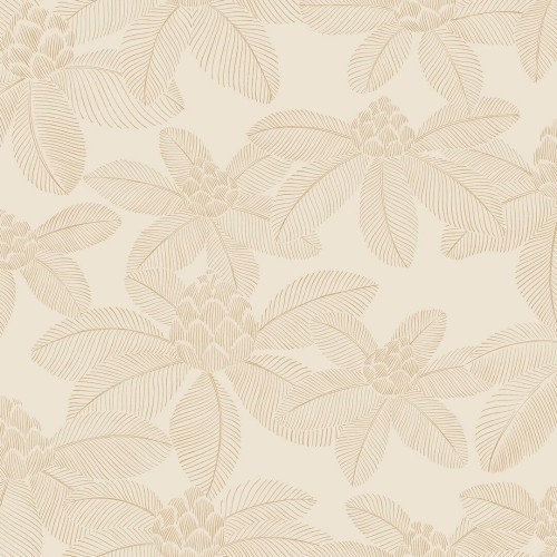 Tapeta kwiaty i liście lotosu Caselio AOB 106650268 Lotus Art of Botany