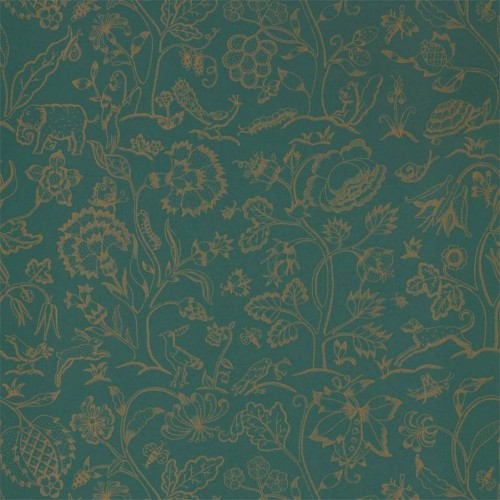 Tapeta botaniczna ze zwierzętami Morris & Co. Middlemore  216695 Melsetter