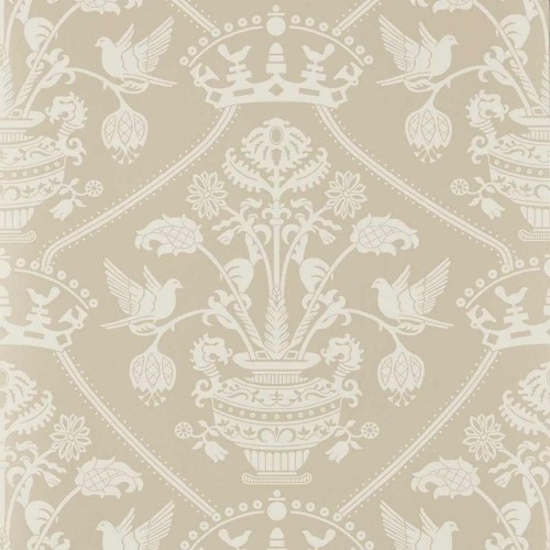 Tapeta z adamaszkiem Sanderson 217503 Highgrove Damask Highgrove