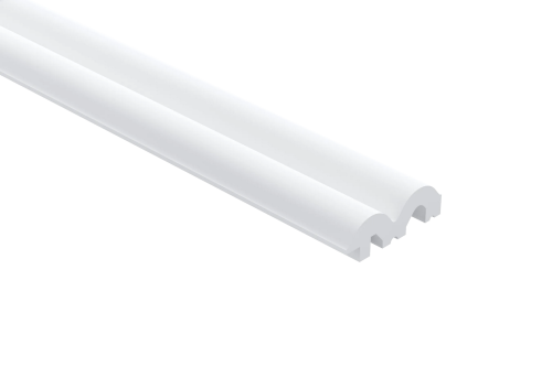Zakończenie lewe lameli malowanej białej L0401LP Sereno Lamelli Mardom Decor – wys. 270 cm