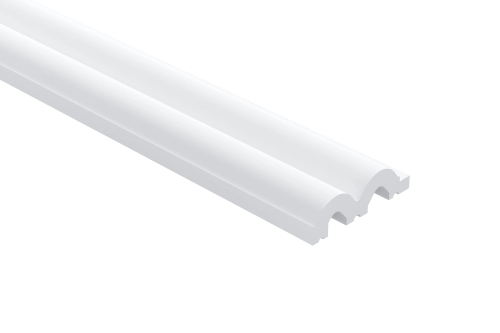 Zakończenie prawe lameli malowanej białej L0401RP Sereno Lamelli Mardom Decor – wys. 270 cm