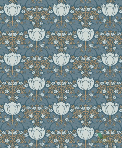 Tapeta kwiaty w stylu retro Casadeco BEEP82236216 Fox Trot Belle Epoque