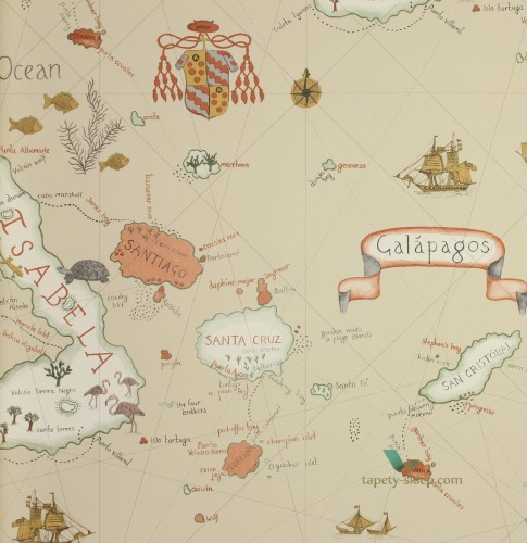 Tapeta mapa 213362 Sanderson Voyage of Discovery