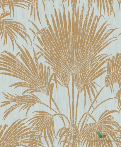 Tapeta w liście palmy Casadeco BEEP82312213 Josephine Mat Belle Epoque
