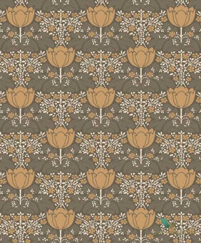 Tapeta kwiaty w stylu retro Casadeco BEEP82232439 Fox Trot Belle Epoque