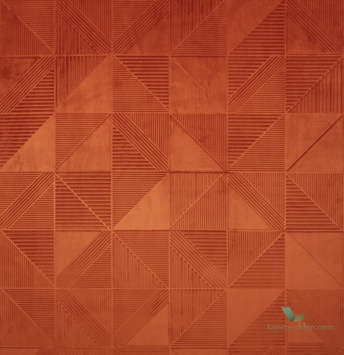 Tapeta tekstylna 3D geometryczna Arte Tetra 87010 Velveteen