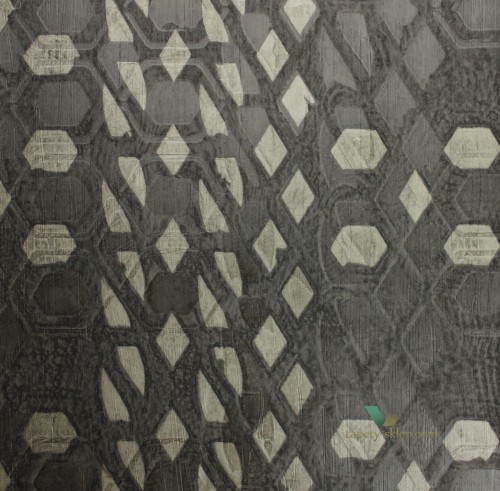 Tapeta z geometrycznym wzorem Casamance 73470567 Copper