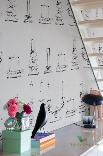 Tapeta Wall&Deco Drawing candels WDDC1401 Contemporary 14