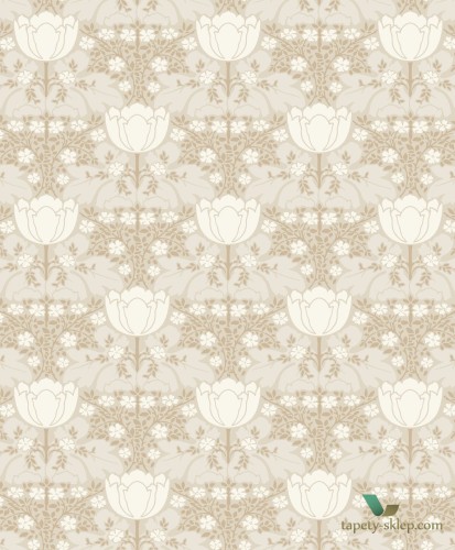 Tapeta kwiaty w stylu retro Casadeco BEEP82231130 Fox Trot Belle Epoque