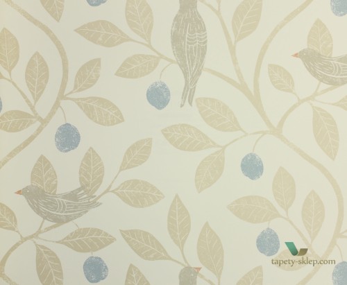 Tapeta gałęzie i ptaki Sanderson 216364 The Potting Room