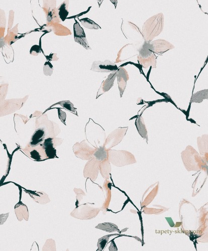 Tapeta kwiaty magnolii Khroma LAV003 Laetitia La Vie en Rose