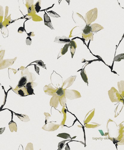Tapeta kwiaty magnolii Khroma LAV009 Laetitia La Vie en Rose