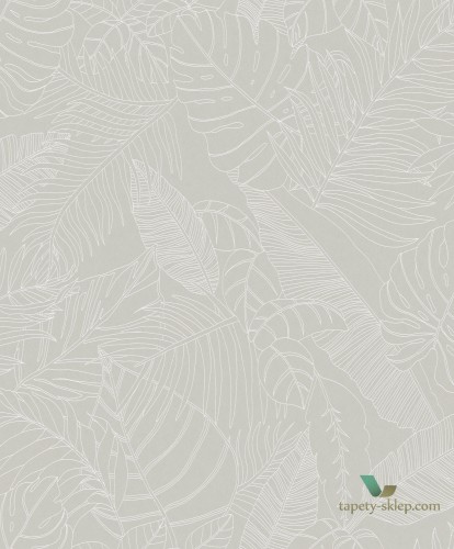 Tapeta tropikalne liście Khroma LAV201 Tahina La Vie en Rose