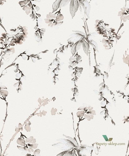 Tapeta kwiaty wisterii Khroma LAV502 Alba La Vie en Rose