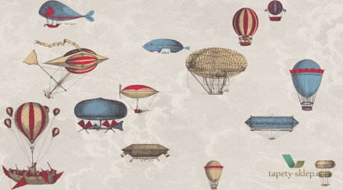 Tapeta Latające Maszyny Macchine Volanti 114/10020 Cole&Son Fornasetti Senza Tempo