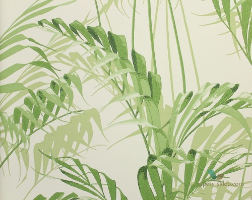 Tapeta palmowe liście Sanderson 216643 House Palm The Glasshouse
