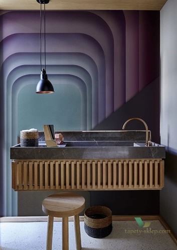 Tapeta łazienkowa Wall&Deco WET_OB1701 ORA-BLU WET SYSTEM