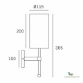 Kinkiet w stylu modern classic W01987WH NI Denver