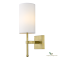 Kinkiet złoty modern classic Denver W01963WH AU W01963BR-WH 