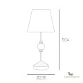 Lampa stołowa Monaco T01230CH-WH