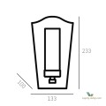 Kinkiet Dublin W01155CH Cosmo Light