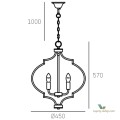 Lampa Nashville P05179BK Cosmo Light