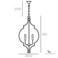 Lampa Nashville P05186BK Cosmo Light