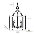 Lampa wisząca chromowana New York P03943CH Cosmo Light