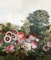 Mural ogród Khroma DGKEN2012 Sissinghurst Claret Kent