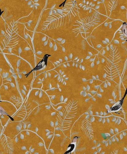 Tapeta gałęzie i ptaki Khroma KEN504 Nightingale Kent
