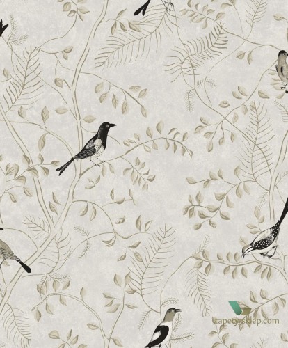 Tapeta gałęzie i ptaki Khroma KEN506 Nightingale Kent