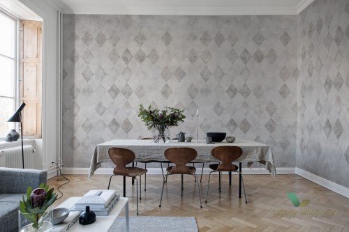 Fototapeta Rebel Walls R11412 Patinated Diamonds Sand