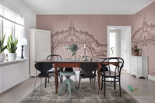 Fototapeta Rebel Walls R15483 Stucco Gloria Dusty Pink