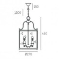 Lampa w stylu nowojorskim P04882AU Cosmo Light