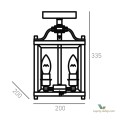 Lampa w stylu nowojorskim C03929CH Cosmo Light