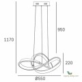 Nowoczesna lampa LED P01670CH Tokyo