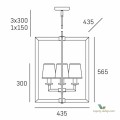 Lampa wisząca w nowojorskim stylu London P04021WH Cosmo Light