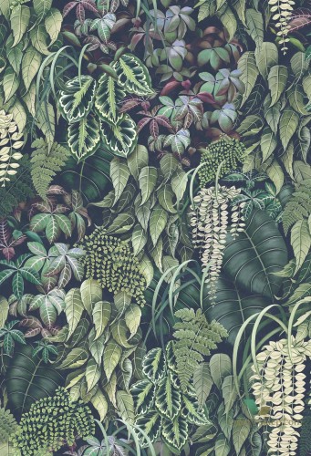 Tapeta Osborne & Little W7330-02 Green Wall Folium