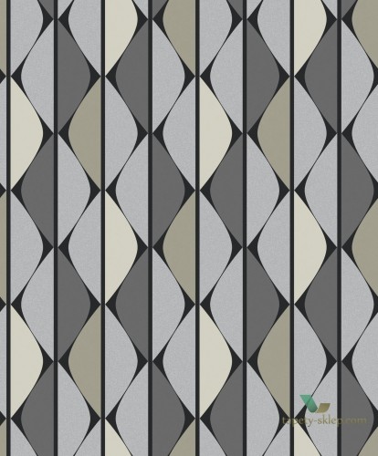 Tapeta geometryczna Khroma OMB302 Timor Ombra