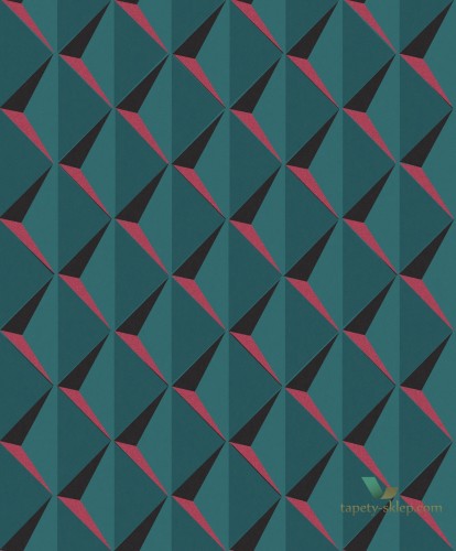 Tapeta trójkąty 3D Khroma OMB403 Akan Ombra