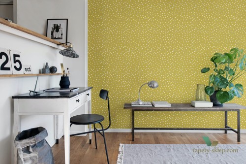 Tapeta Rebel Walls R15752 Rebel Dot Papaya
