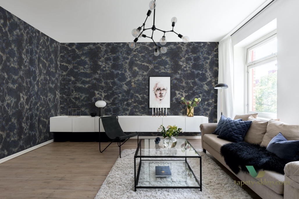 Fototapeta Rebel Walls R12571 Flow, Dark Blue