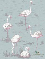 Tkanina flamingi Cole&Son Flamingos F111/3010LU The Contemporary Collection
