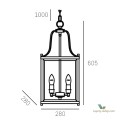 Lampa w stylu nowojorskim P04936CH Cosmo Light