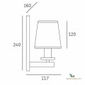 Kinkiet London W01014WH Cosmo Light