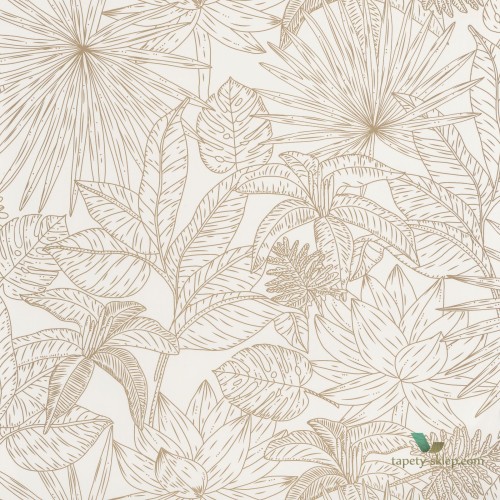 Tapeta egzotyczne liście Caselio OYS 101430020 Hawai L'odyssee