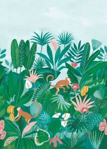 Mural tropikalny Caselio OYS 101467229 Jardin d'Eden L'odyssee
