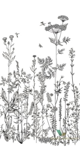 Tapeta ze wzorem łąki Caselio MLG 101319104 Moonlight