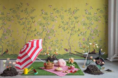 Fototapeta Rebel Walls R16745 Chinoiserie Chic Saffron