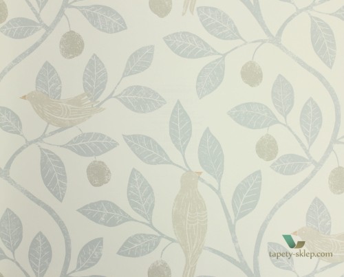 Tapeta gałęzie i ptaki Sanderson 216365 The Potting Room